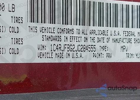 2018 Jeep Grand Cherokee Sterling Edition 4X4 from USA, damaged, VIN 1C4RJFBG2JC284555